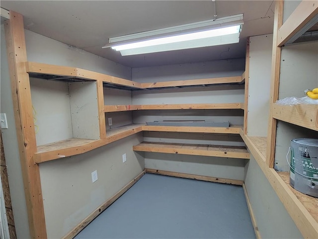 view of storage room