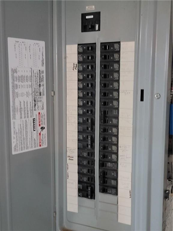 utility room with electric panel
