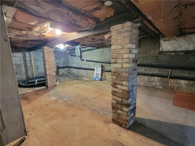 view of basement
