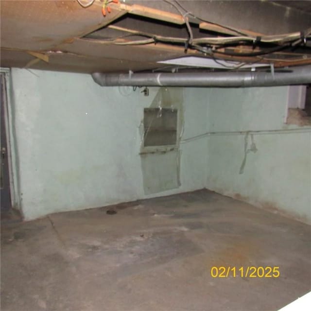 view of basement