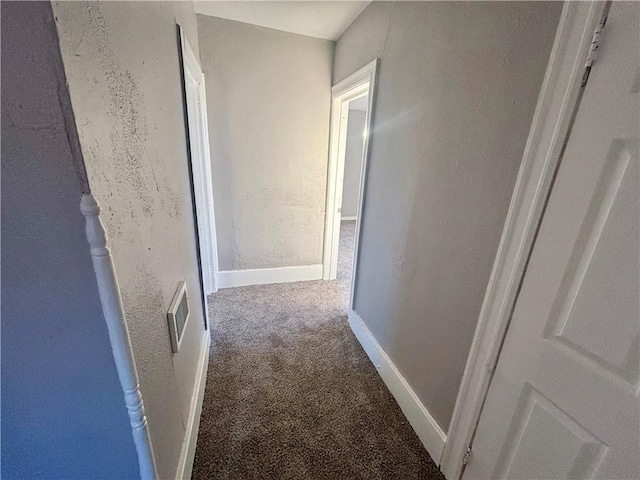 30 1st St, Leetsdale, PA 15056 - hall with carpet floors, baseboards, and a textured wall