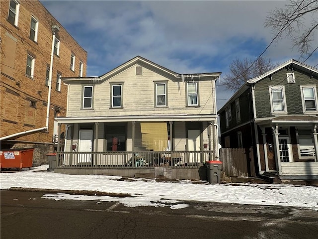 view of front of house featuring covered porch