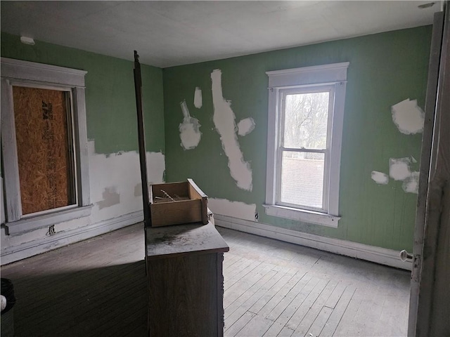 interior space featuring light wood-type flooring