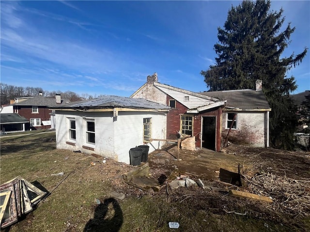 view of back of property