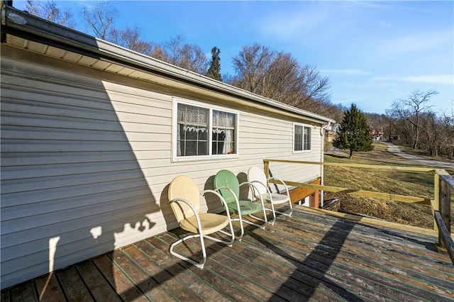 48 Vesta St, Centerville, PA 15429 - view of wooden deck