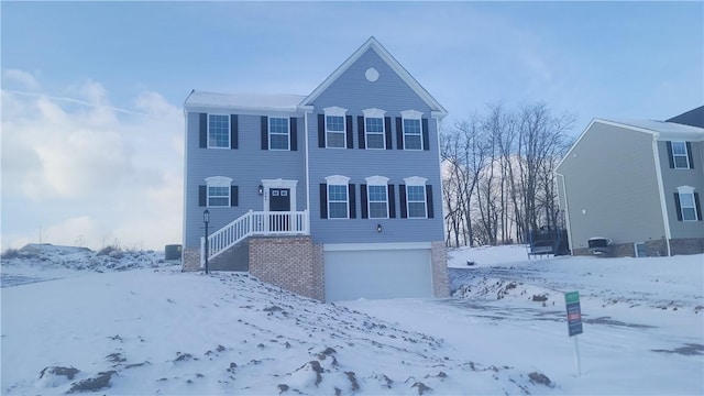 view of front of house featuring a garage