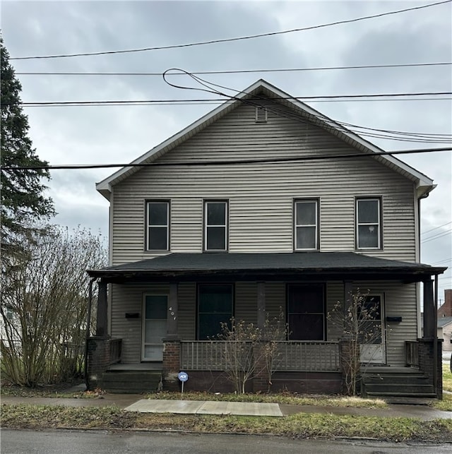 view of front facade with covered porch