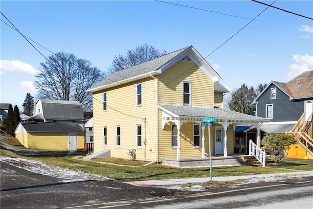 view of front of home featuring a porch