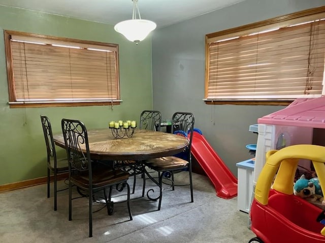 view of dining area