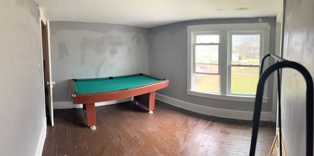 561/563 Sherman Ave, Sharon, PA 16146 - rec room featuring billiards table, baseboards, and wood finished floors