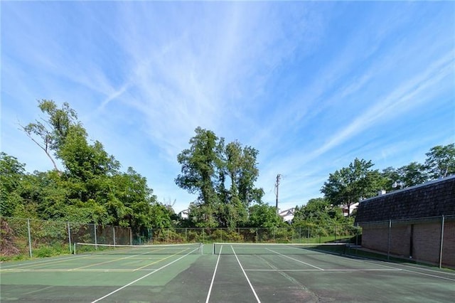 view of tennis court