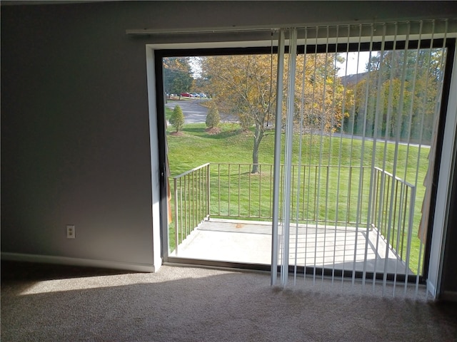 view of doorway to outside