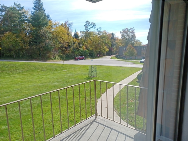 view of balcony