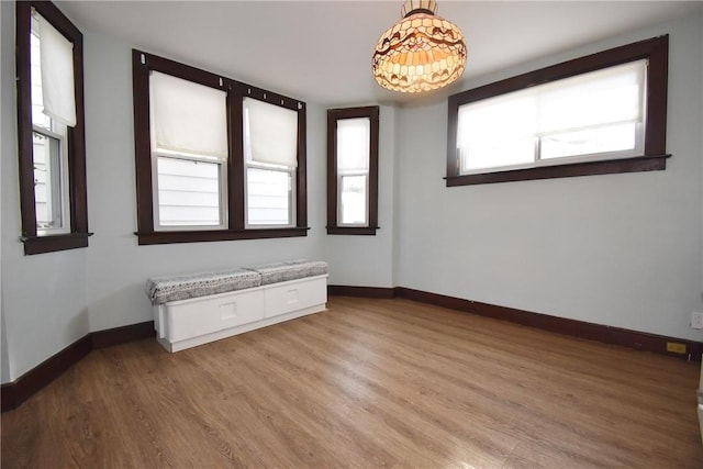 empty room featuring hardwood / wood-style floors