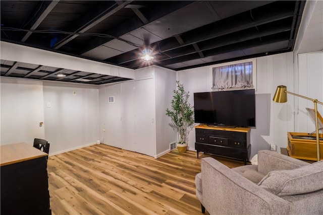 interior space featuring hardwood / wood-style floors