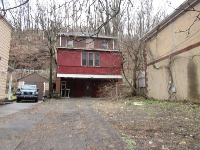 view of front of home