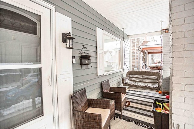 view of patio / terrace with a porch