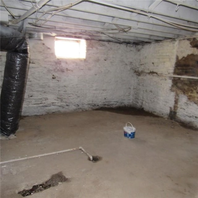 view of basement