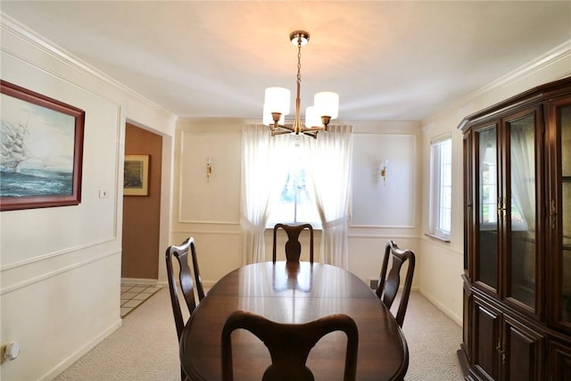 1219 Minnesota Ave, Natrona Hts/Harrison Twp, PA 15065 - dining area with an inviting chandelier and light carpet