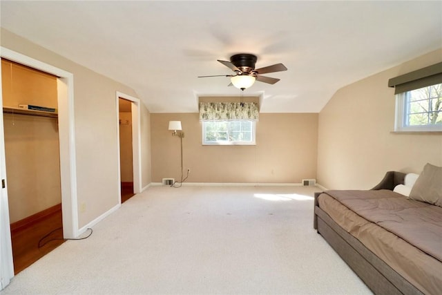 1219 Minnesota Ave, Natrona Hts/Harrison Twp, PA 15065 - bedroom featuring light colored carpet, ceiling fan, baseboards, and visible vents