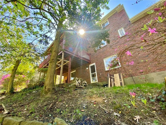1219 Minnesota Ave, Natrona Hts/Harrison Twp, PA 15065 - back of house with brick siding and a deck
