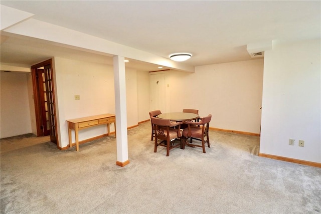 1219 Minnesota Ave, Natrona Hts/Harrison Twp, PA 15065 - dining space with baseboards and carpet flooring