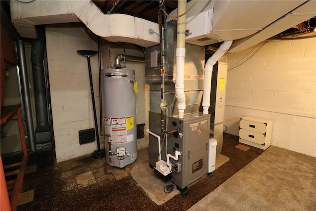 1219 Minnesota Ave, Natrona Hts/Harrison Twp, PA 15065 - utility room featuring water heater and heating unit