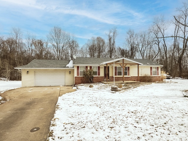 view of front of house featuring a garage