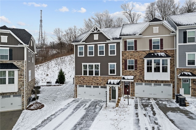 view of front of house featuring a garage