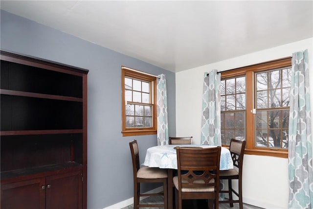 view of dining area