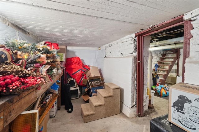 view of storage room