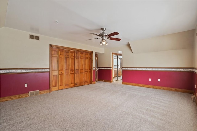 169 Clearview Rd, Raccoon Twp, PA 15001 - interior space featuring ceiling fan, baseboards, and visible vents