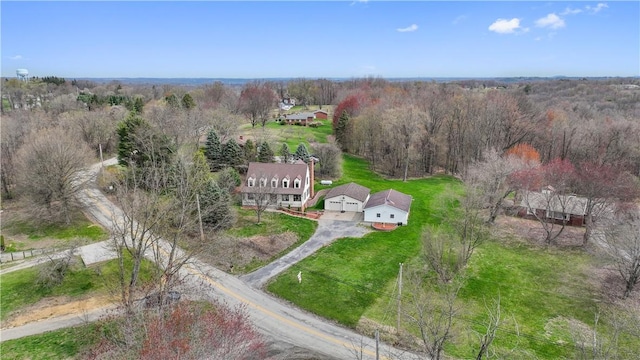 169 Clearview Rd, Raccoon Twp, PA 15001 - aerial view with a wooded view