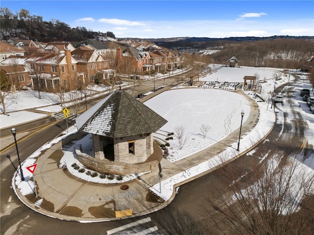 1675 Parkview Blvd, Squirrel Hill, PA 15217 - snowy aerial view featuring a residential view