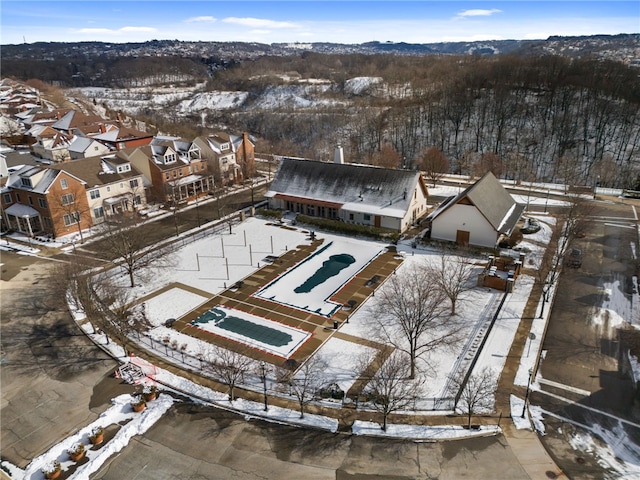 1675 Parkview Blvd, Squirrel Hill, PA 15217 - snowy aerial view featuring a residential view