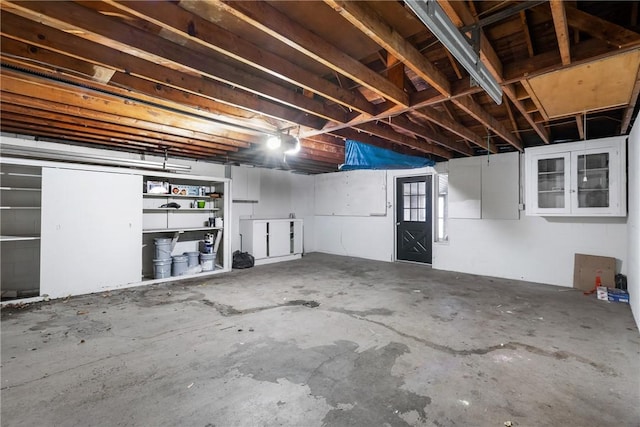 view of basement