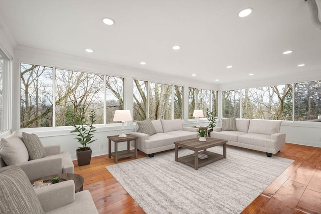 view of sunroom / solarium