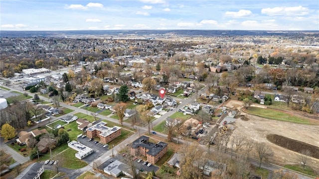 aerial view featuring a residential view