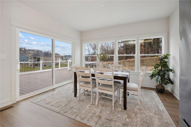 sunroom with visible vents