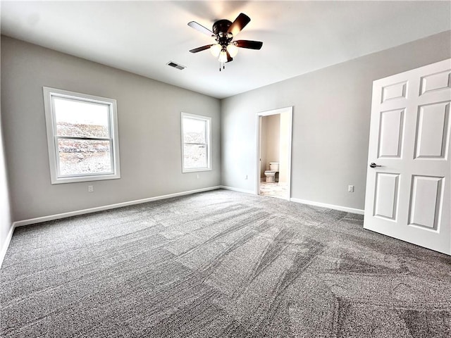 211 Ruby Dr, Menallen Twp, PA 15401 - unfurnished bedroom featuring visible vents, carpet flooring, baseboards, and ensuite bath
