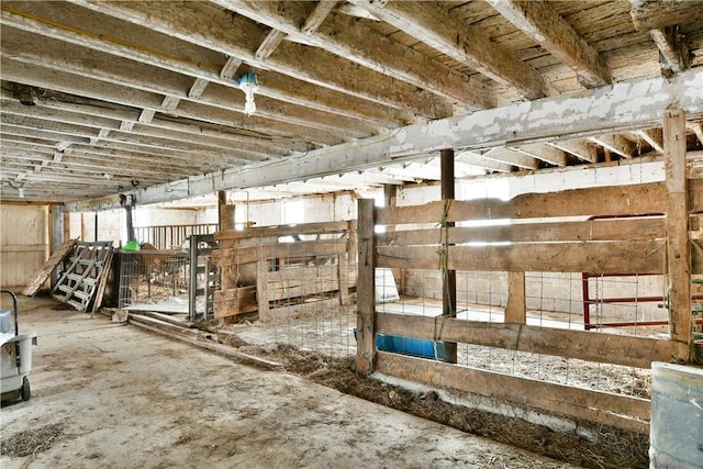 view of horse barn