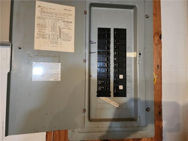 utility room with electric panel