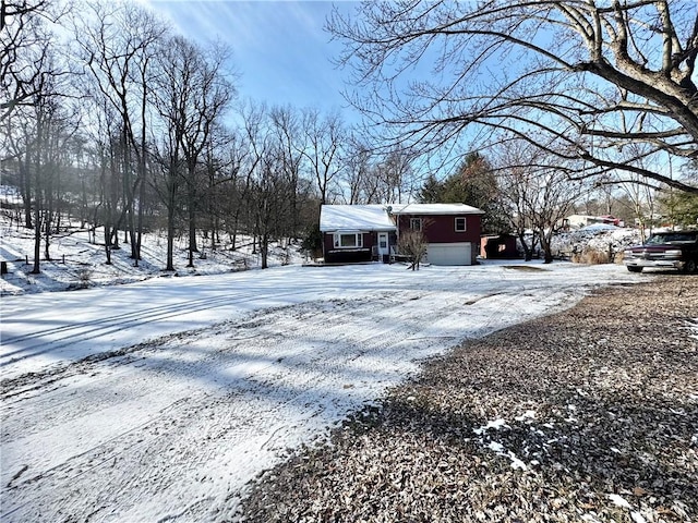 view of snowy yard