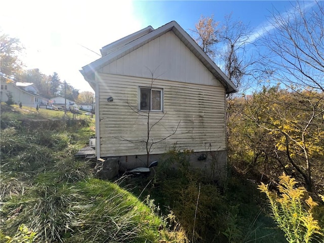 view of side of property