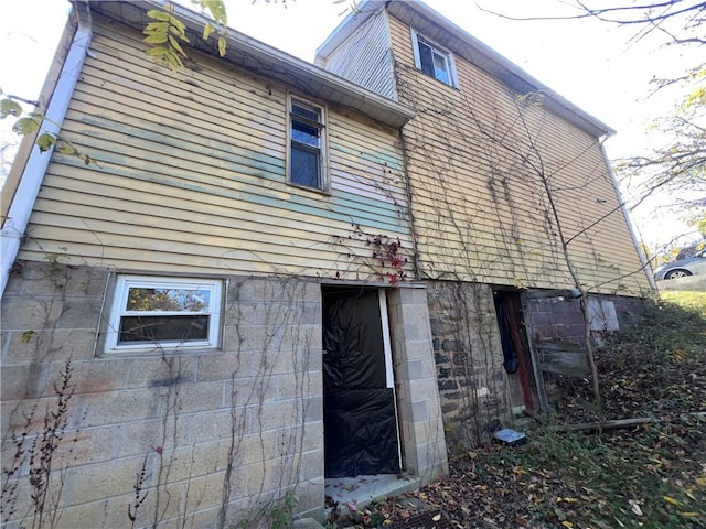 view of rear view of property