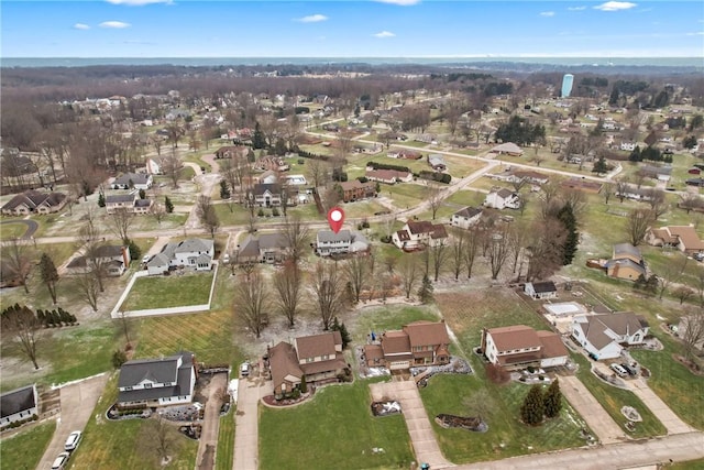 drone / aerial view featuring a residential view