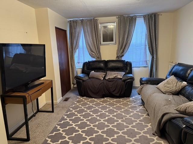 754 N Sheridan Ave, Highland Park, PA 15206 - living area with carpet and baseboards