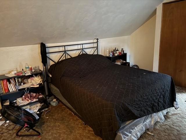 754 N Sheridan Ave, Highland Park, PA 15206 - carpeted bedroom with lofted ceiling