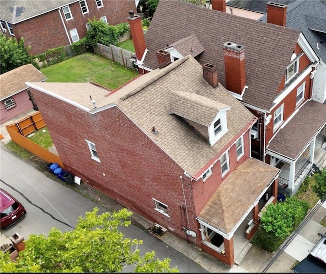 754 N Sheridan Ave, Highland Park, PA 15206 - aerial perspective of suburban area