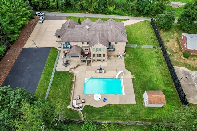 birds eye view of property